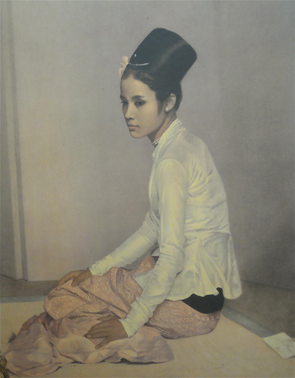Watercolour of oriental lady