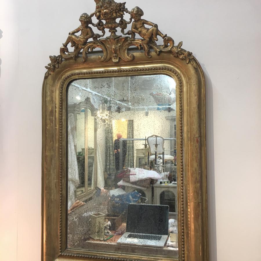 French mirror with putti