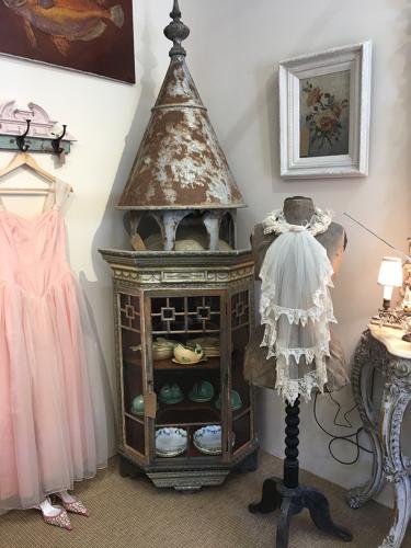 Antique French vitrine
