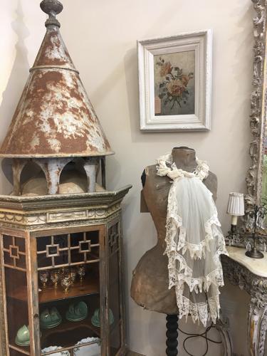 Antique French vitrine