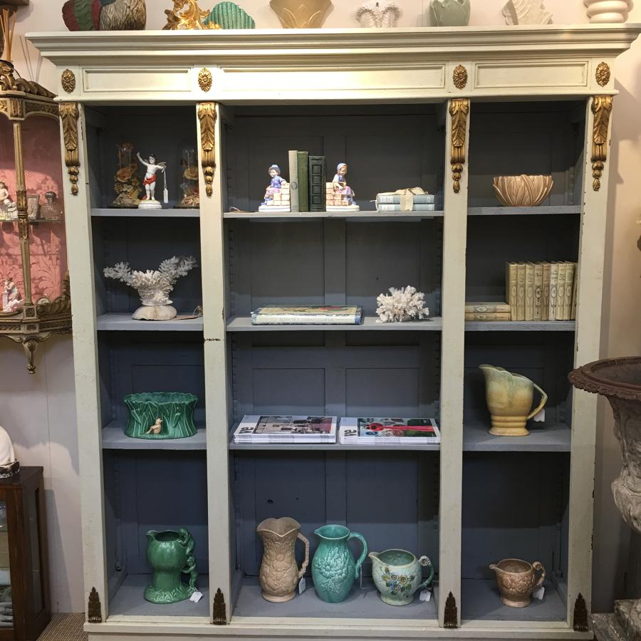 French painted bookcase c 1900
