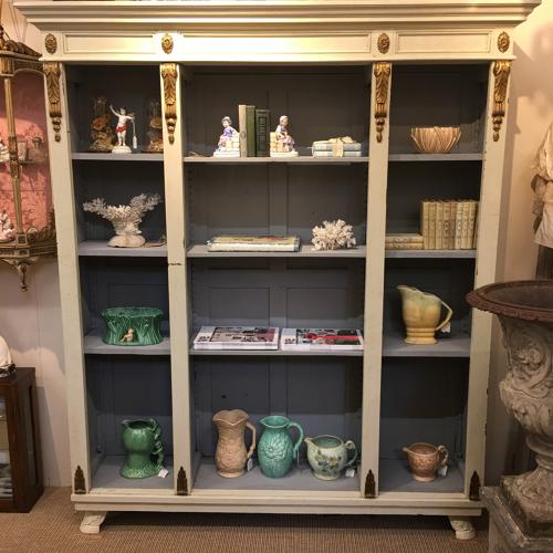 French painted bookcase c 1900