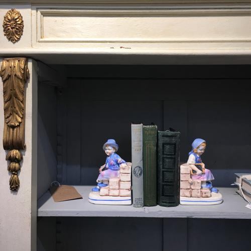 French painted bookcase c 1900