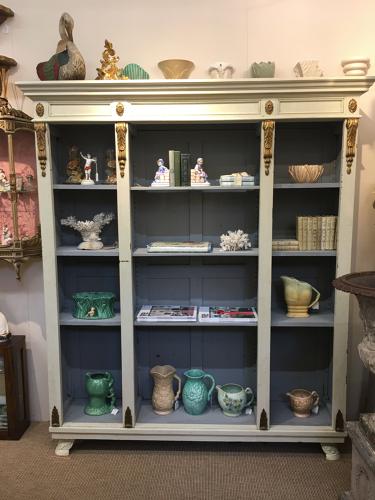 French painted bookcase c 1900