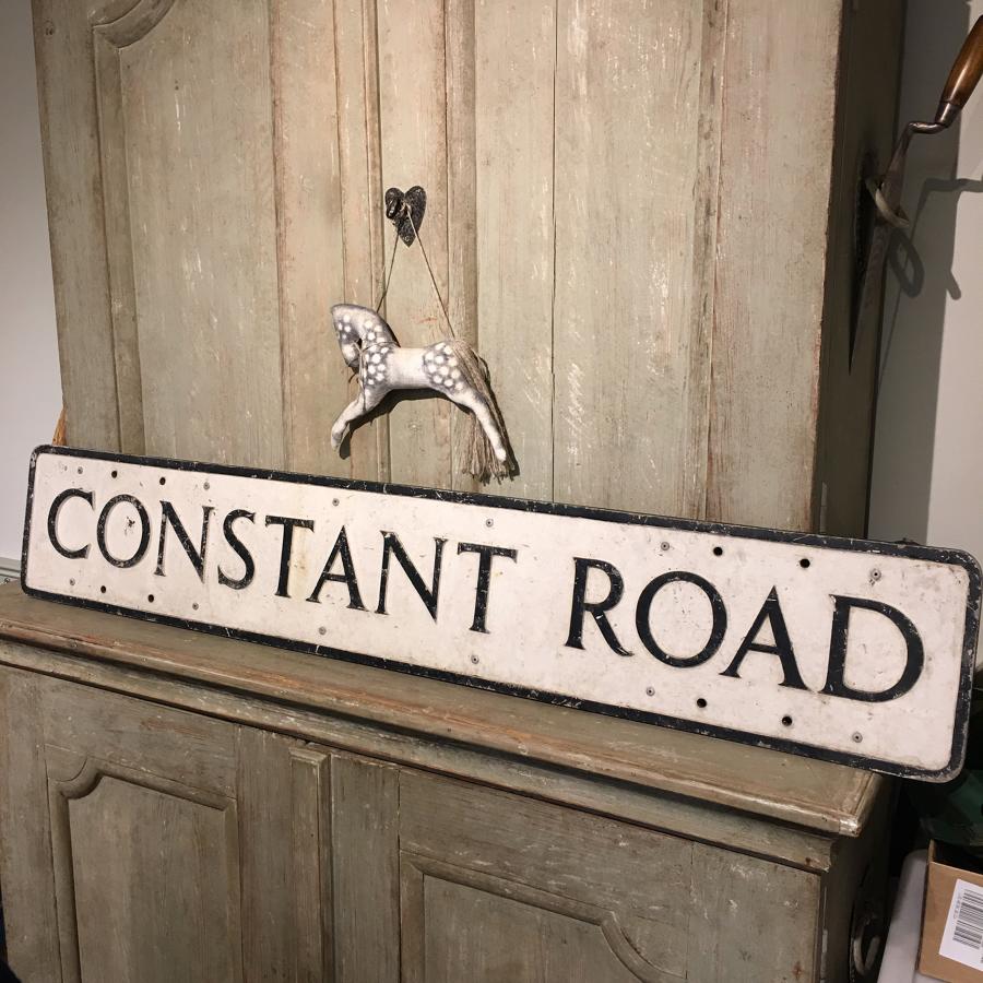 Vintage road sign &ldquo;Constant Road&rdquo;