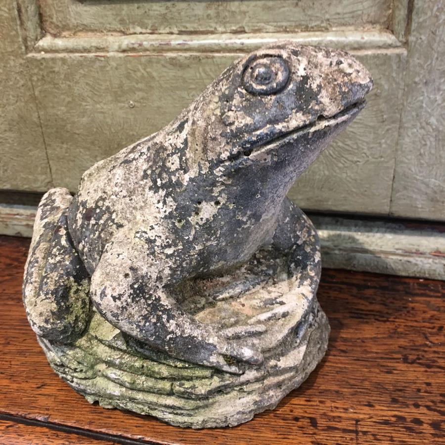 Vintage frog ornament for garden or home