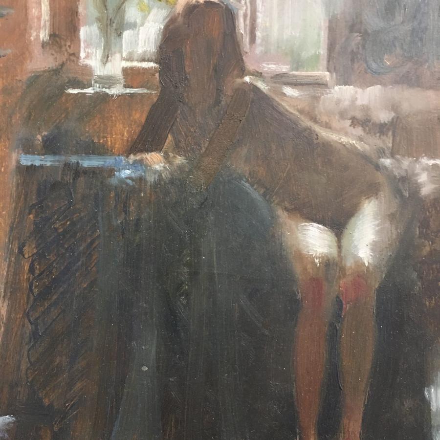 Debbie nude oil by John Richard Haddock