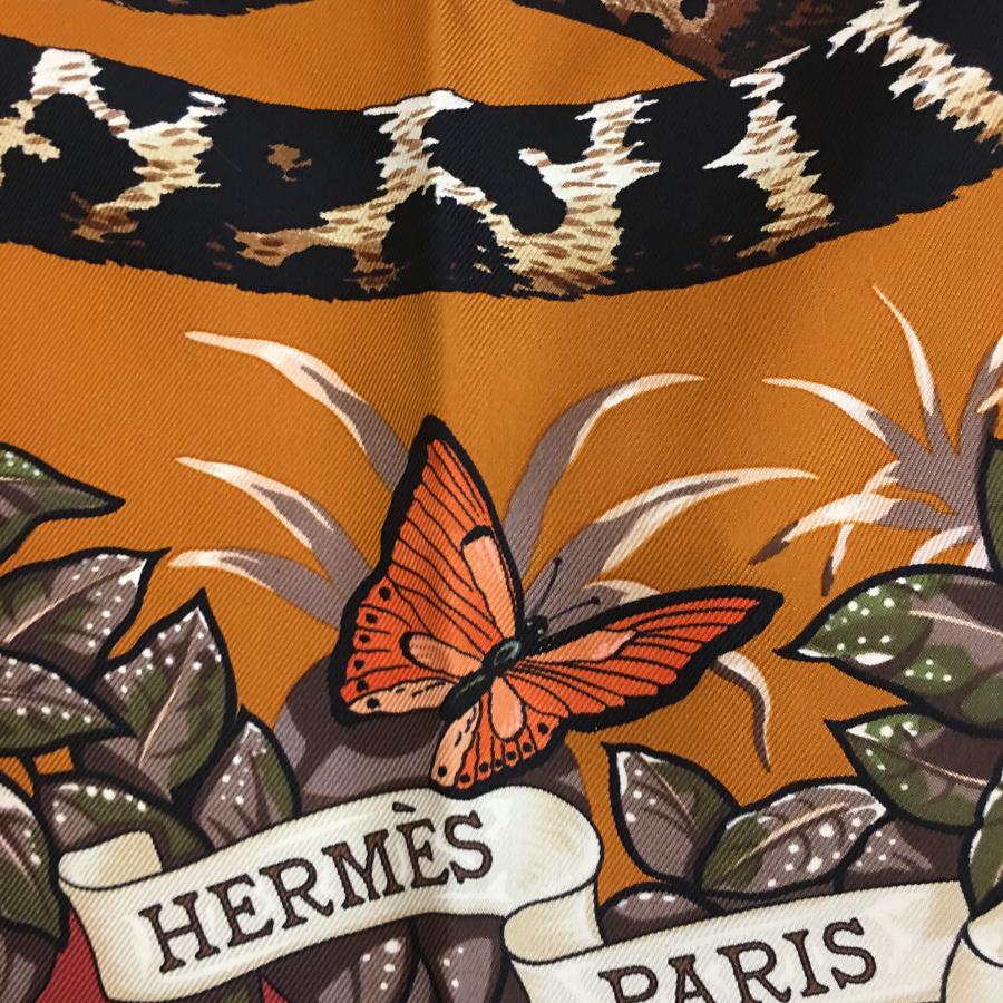 Rare Hermes Jungle Love silk scarf by Robert Dallet