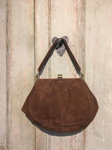 1930s Suede handbag