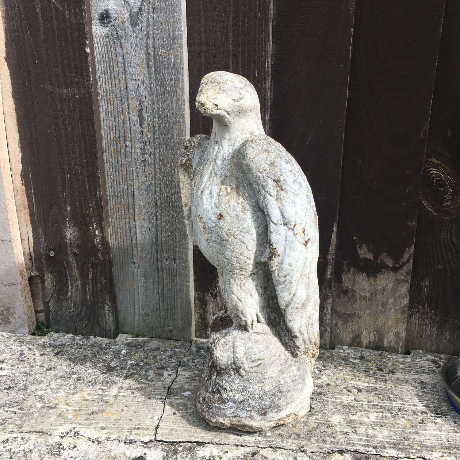 Vintage French eagle garden ornament a/f