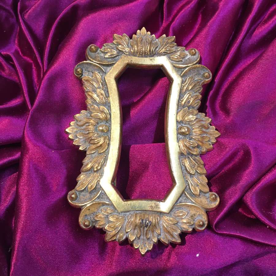 Antique brass military buckle