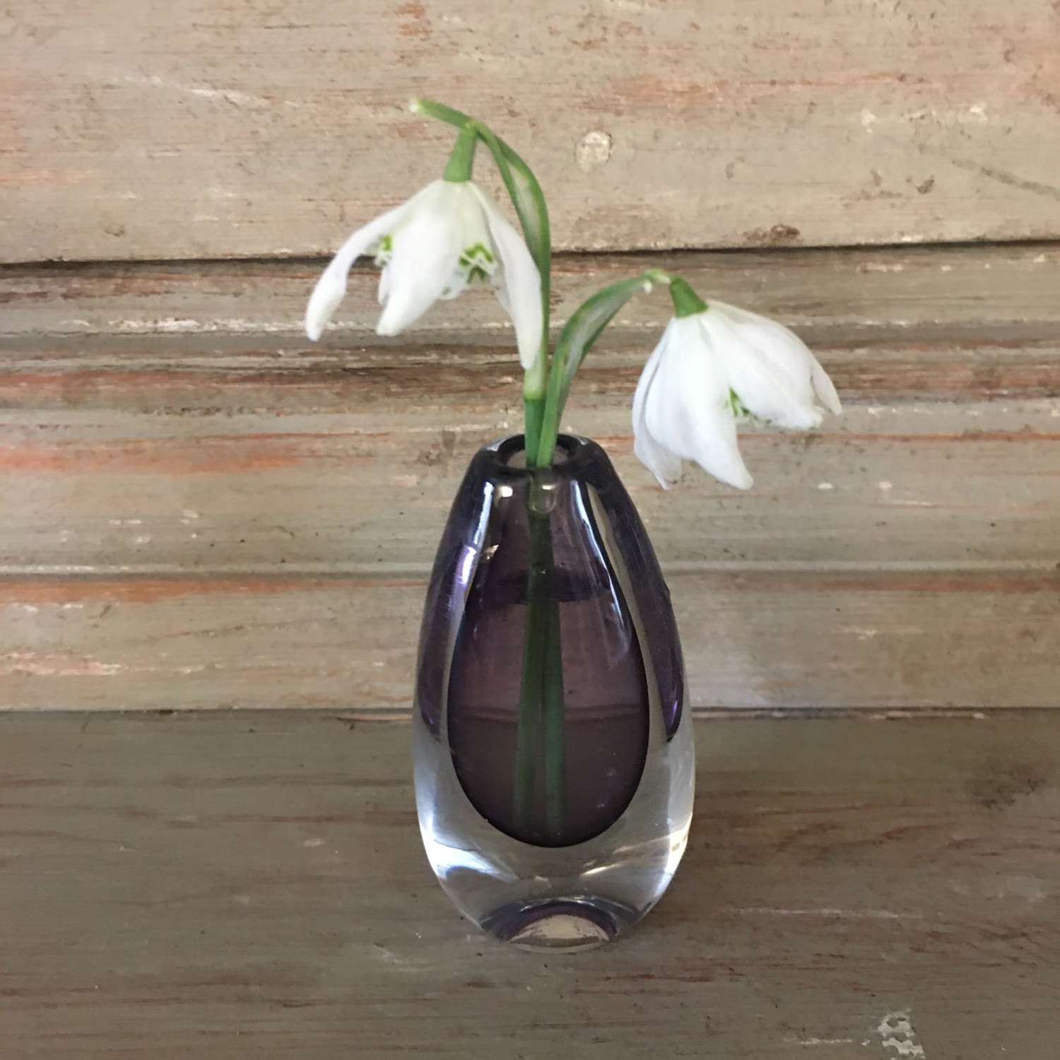 1960s Swedish glass vase