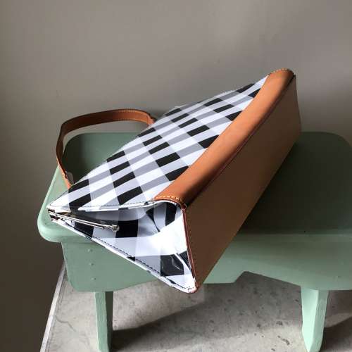 Tommy Hilfiger black and white check handbag