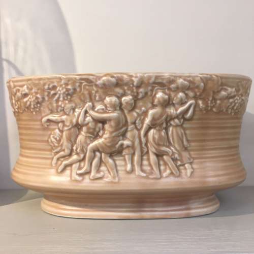1930s Sylvac 1113 large beige dancing figures planter