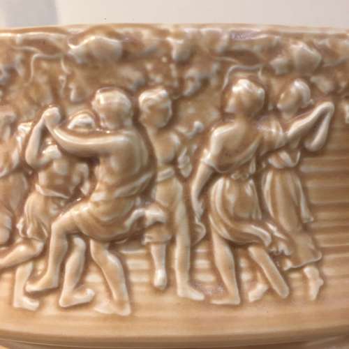 1930s Sylvac 1113 large beige dancing figures planter