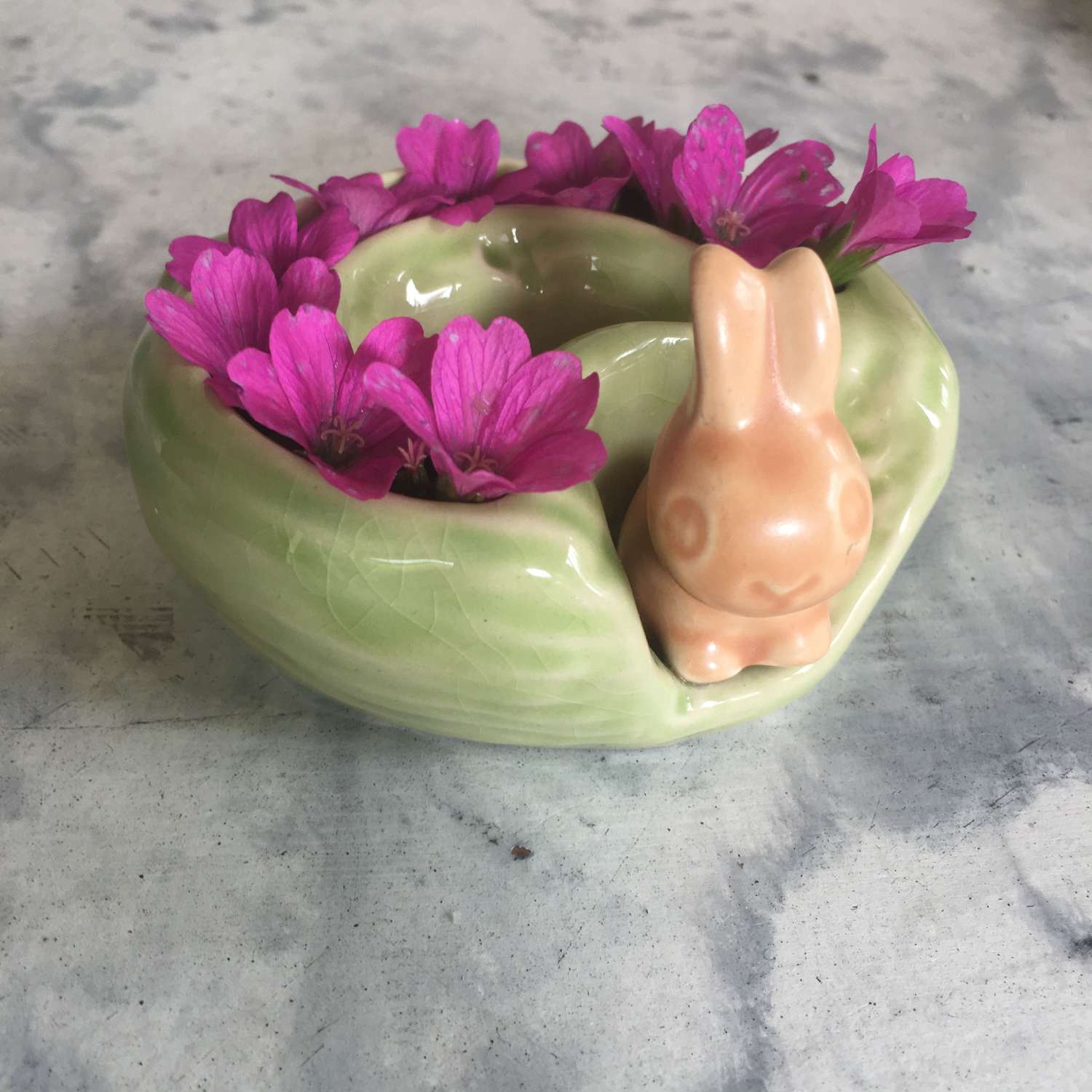 Vintage rabbit vase