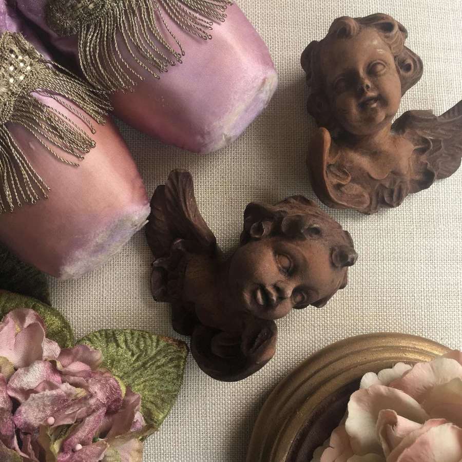 Pretty vintage pink ballet pointes with antique trims