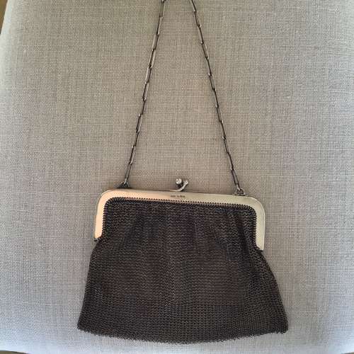 Silver chain mail bag by Gourdel & Vale 1915