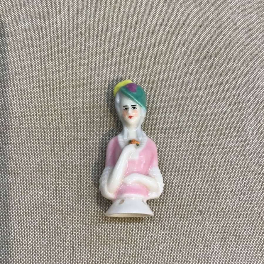 Alexandra glazed china pin doll