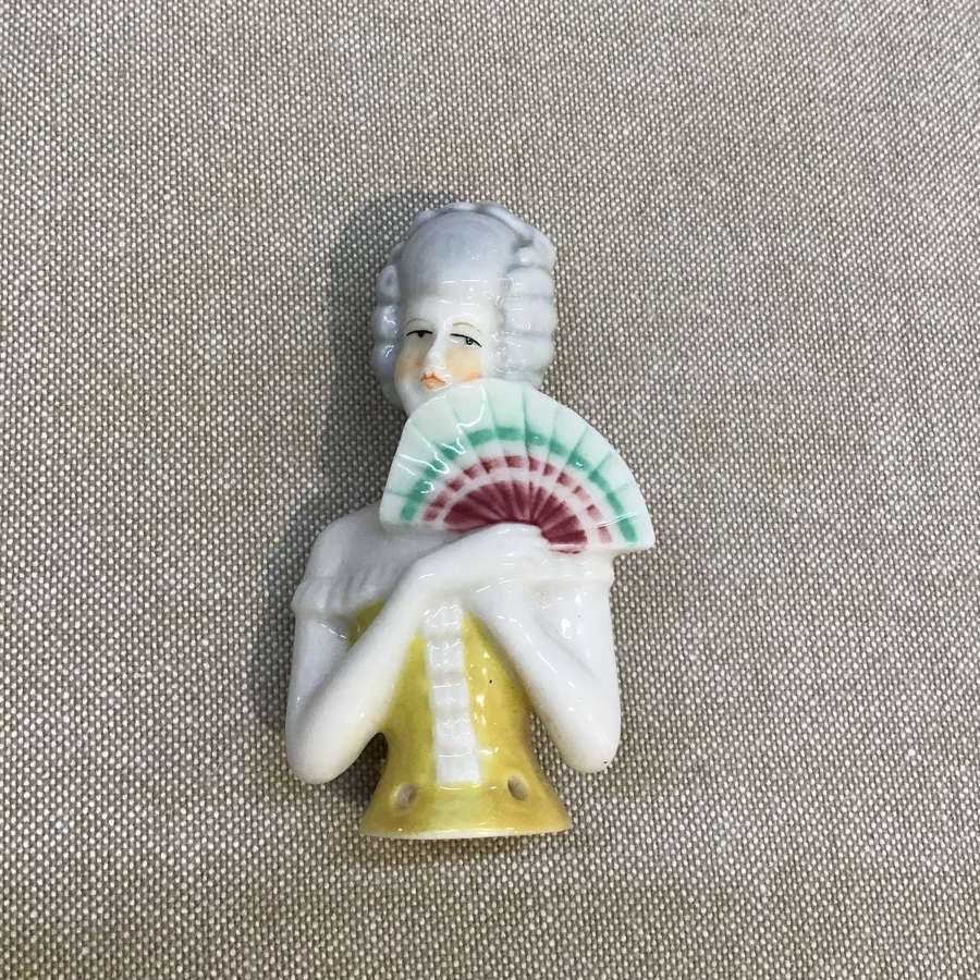 Elizabeth glazed china pin doll