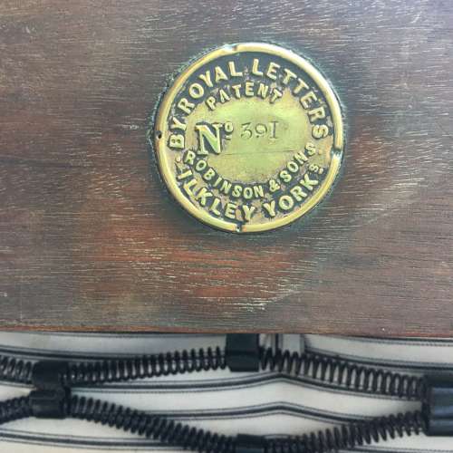 Mahogany campaign bed c1870