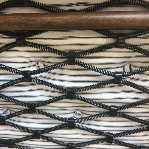 Mahogany campaign bed c1870