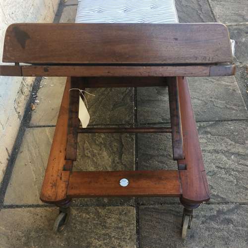 Mahogany campaign bed c1870