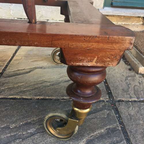 Mahogany campaign bed c1870