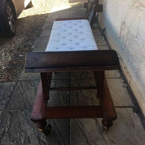 Mahogany campaign bed c1870