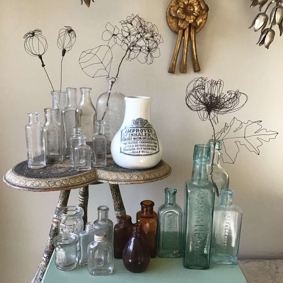Selection of antique bottles available