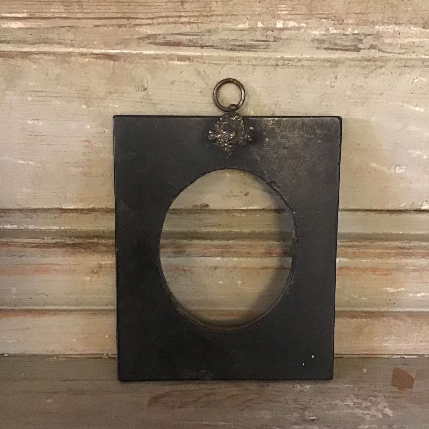 Antique dark wood frame