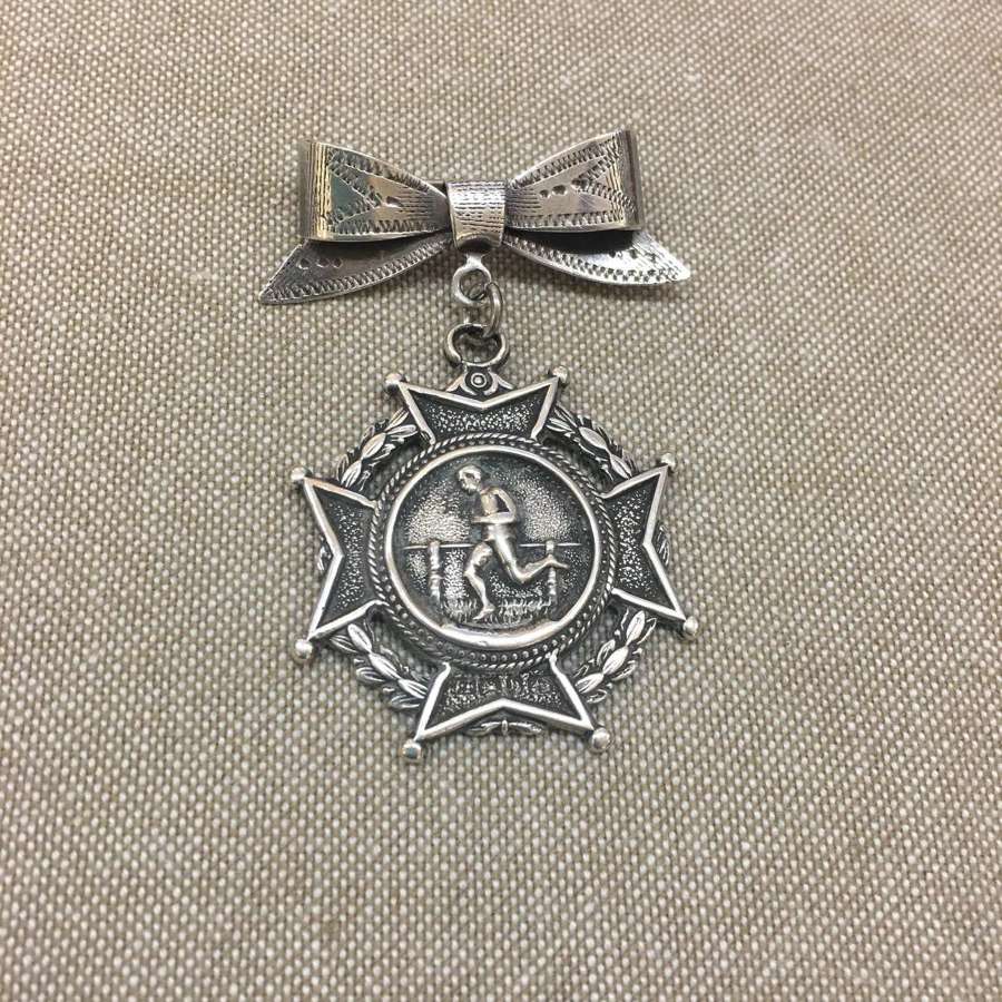 Victorian silver sports medal 1898