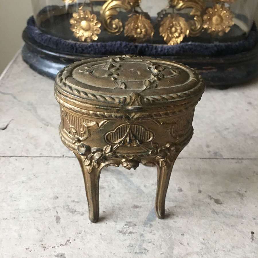 An antique French jewellery vitrine