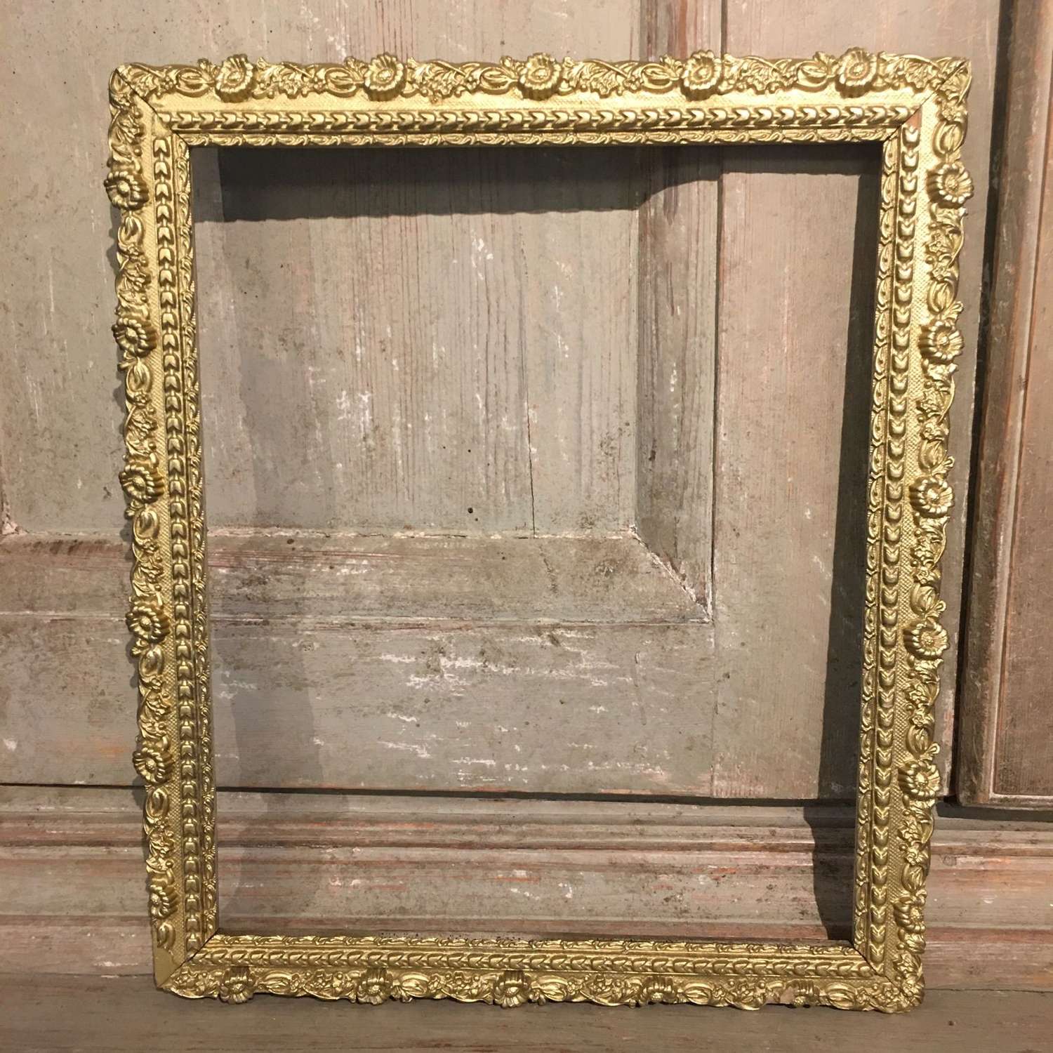 Antique gilded wooden frame