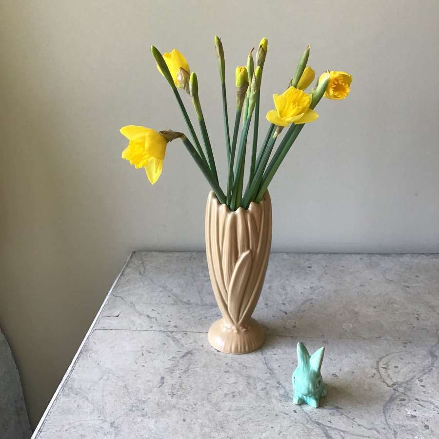 Vintage Sylvac 2452 beige Hyacinth vase