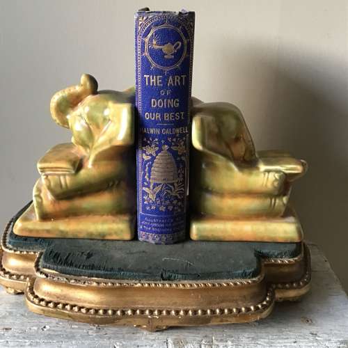 1930s Shorter & Son Ltd elephant bookends