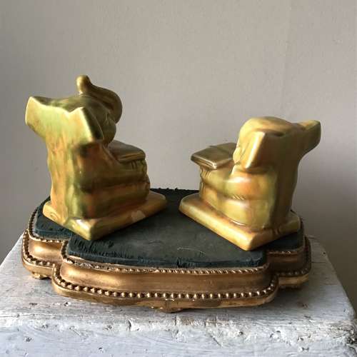 1930s Shorter & Son Ltd elephant bookends