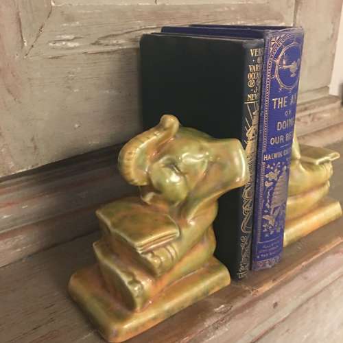 1930s Shorter & Son Ltd elephant bookends
