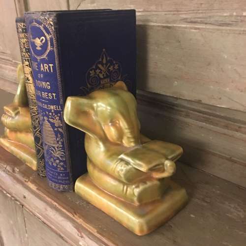 1930s Shorter & Son Ltd elephant bookends