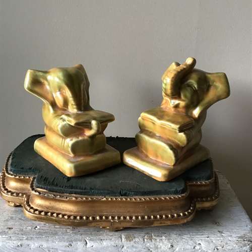 1930s Shorter & Son Ltd elephant bookends