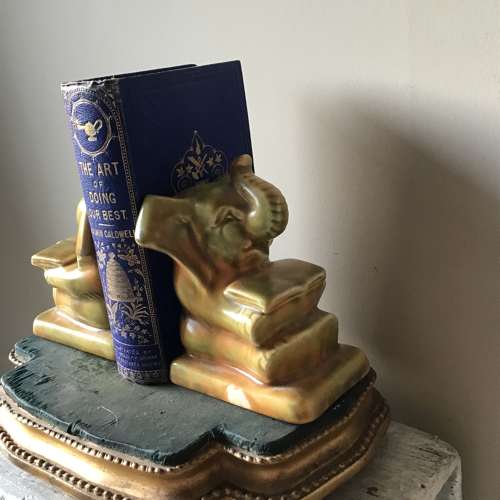 1930s Shorter & Son Ltd elephant bookends