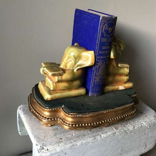 1930s Shorter & Son Ltd elephant bookends