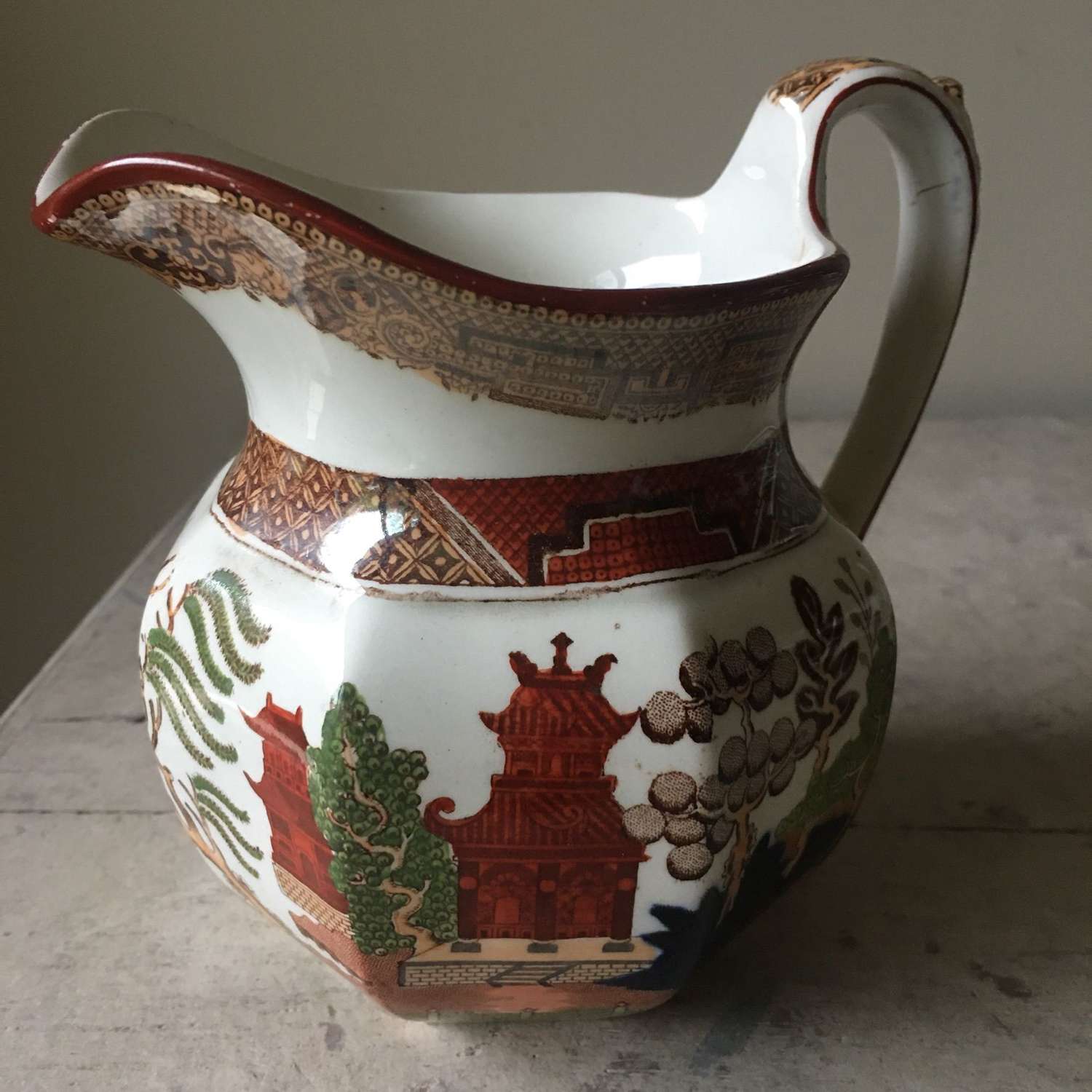Antique Wedgwood Willow Jug/Vase