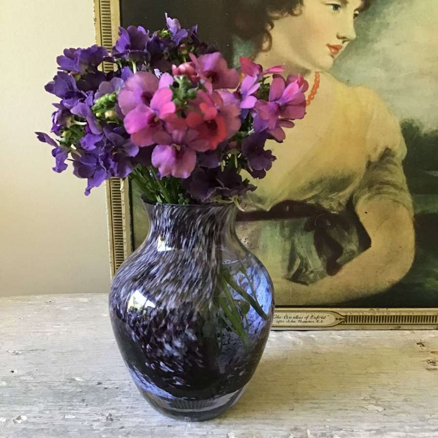 Caithness hand blown glass vase