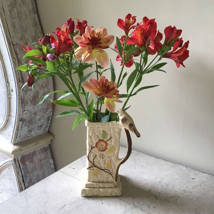 Vintage PPC bird jug/vase 1930s