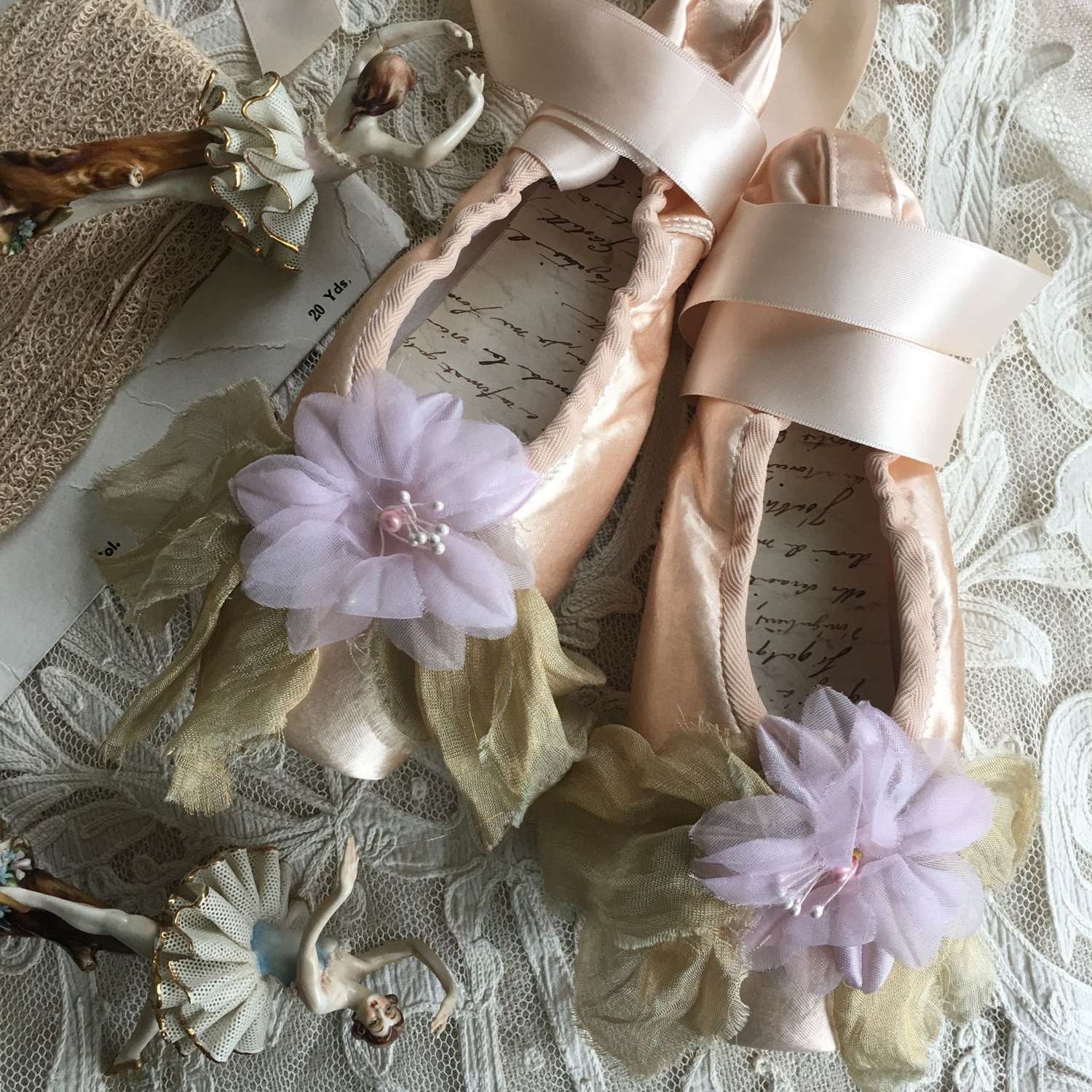 Decorative ballet shoes