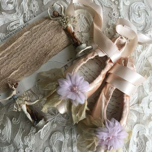 Decorative ballet shoes