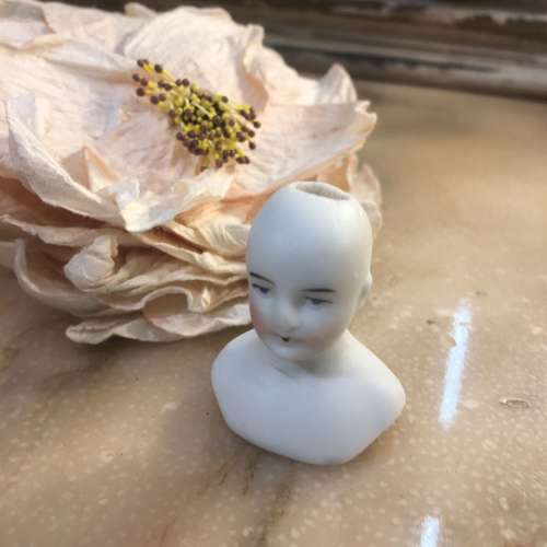 Antique bisque doll head