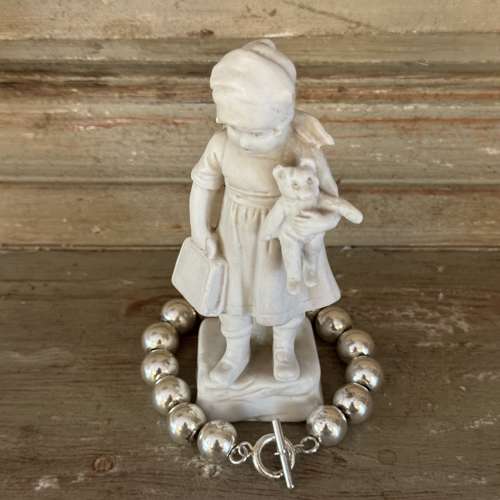 Sterling silver bead bracelet
