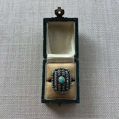 Vintage silver and turquoise  ring